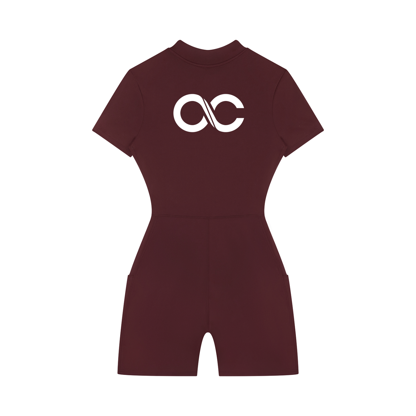 Women's Quarter-Zip Short Sleeve Romper
