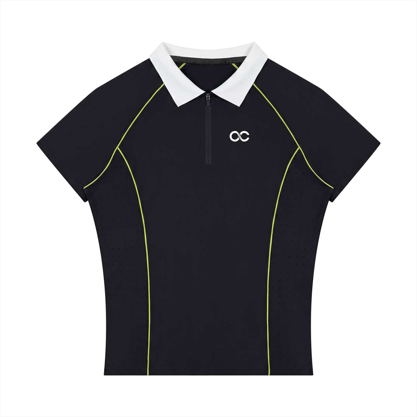 Women’s Slim Fit Quarter-Zip Polo Shirt