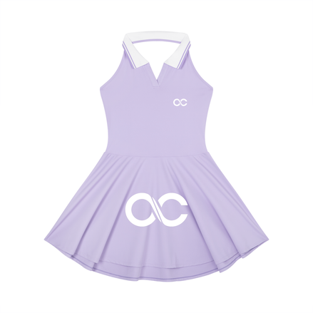 Women's Color Block A-Line Sleeveless Dress