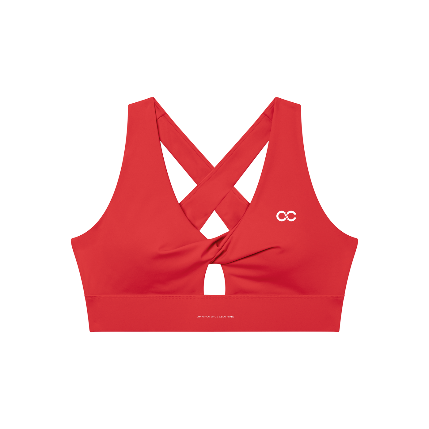 Women's Twist Front V-Neck Sports Bra