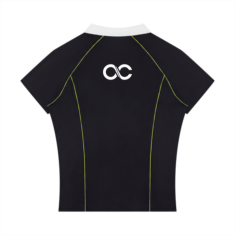Women’s Slim Fit Quarter-Zip Polo Shirt