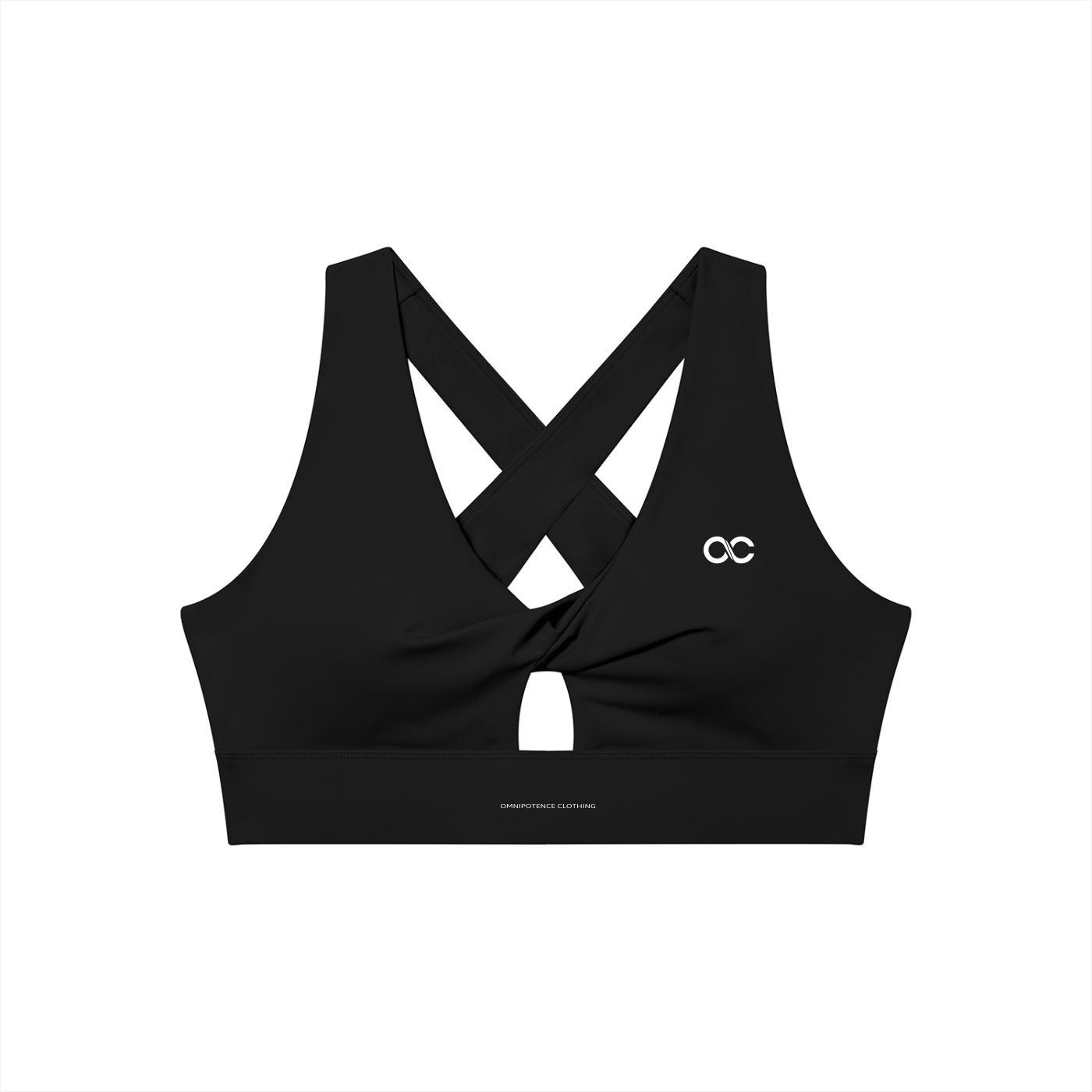 Women's Twist Front V-Neck Sports Bra