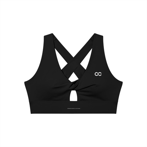 Women's Twist Front V-Neck Sports Bra