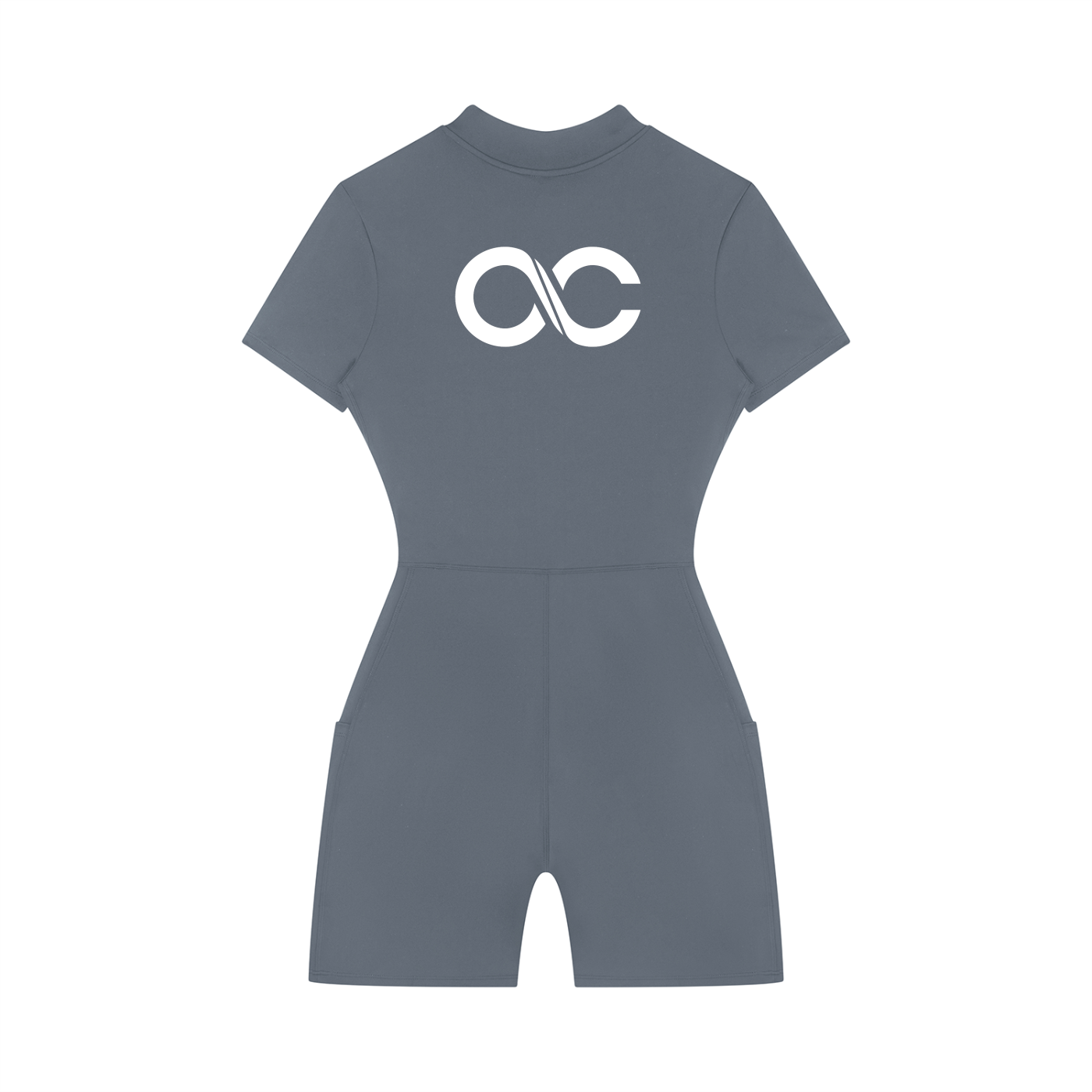 Women's Quarter-Zip Short Sleeve Romper