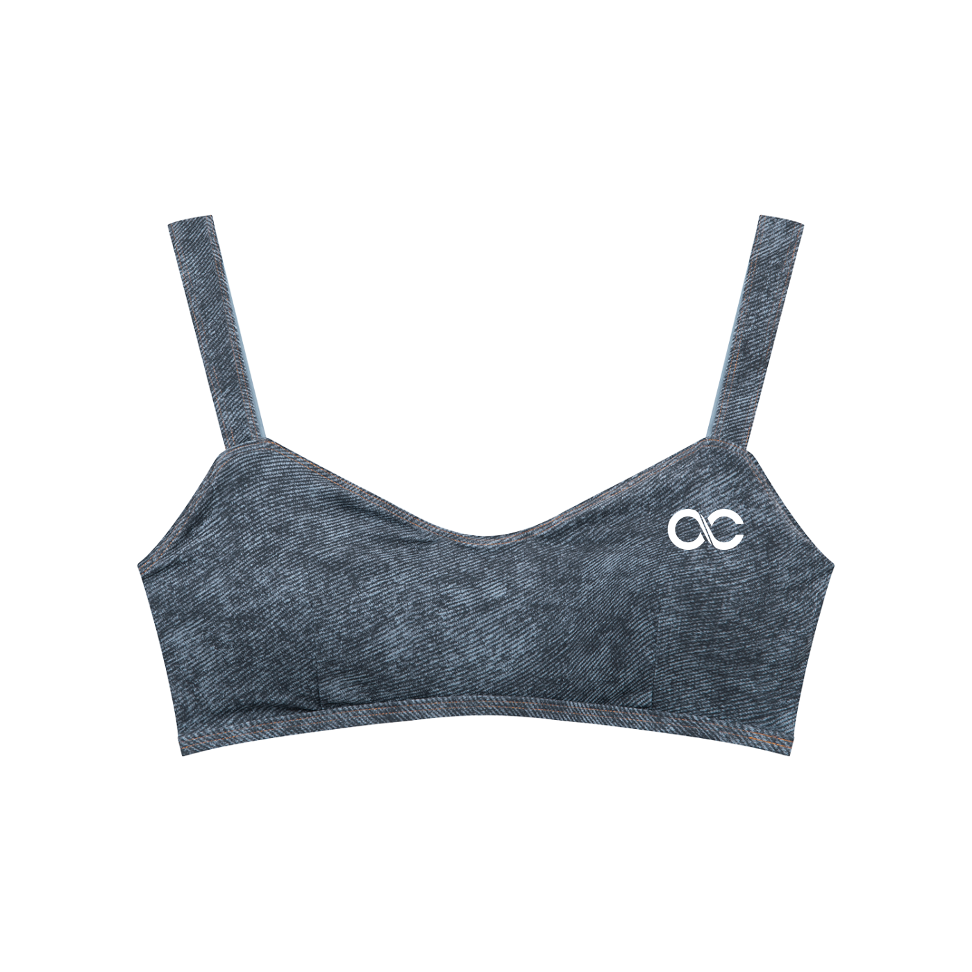 Women's Faux Denim Sports Bra