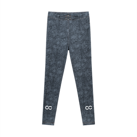 Women's Faux Denim Zip-Fly Leggings