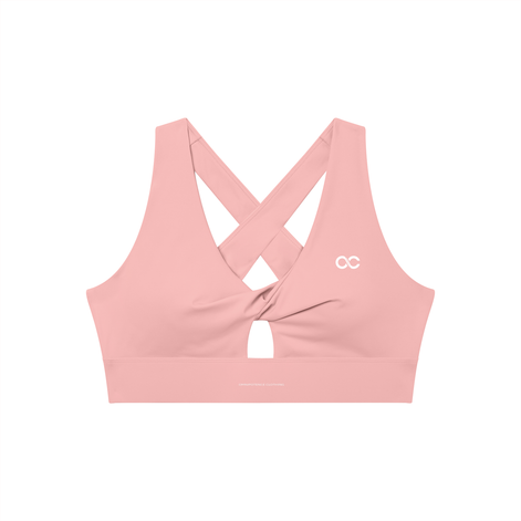 Women's Twist Front V-Neck Sports Bra
