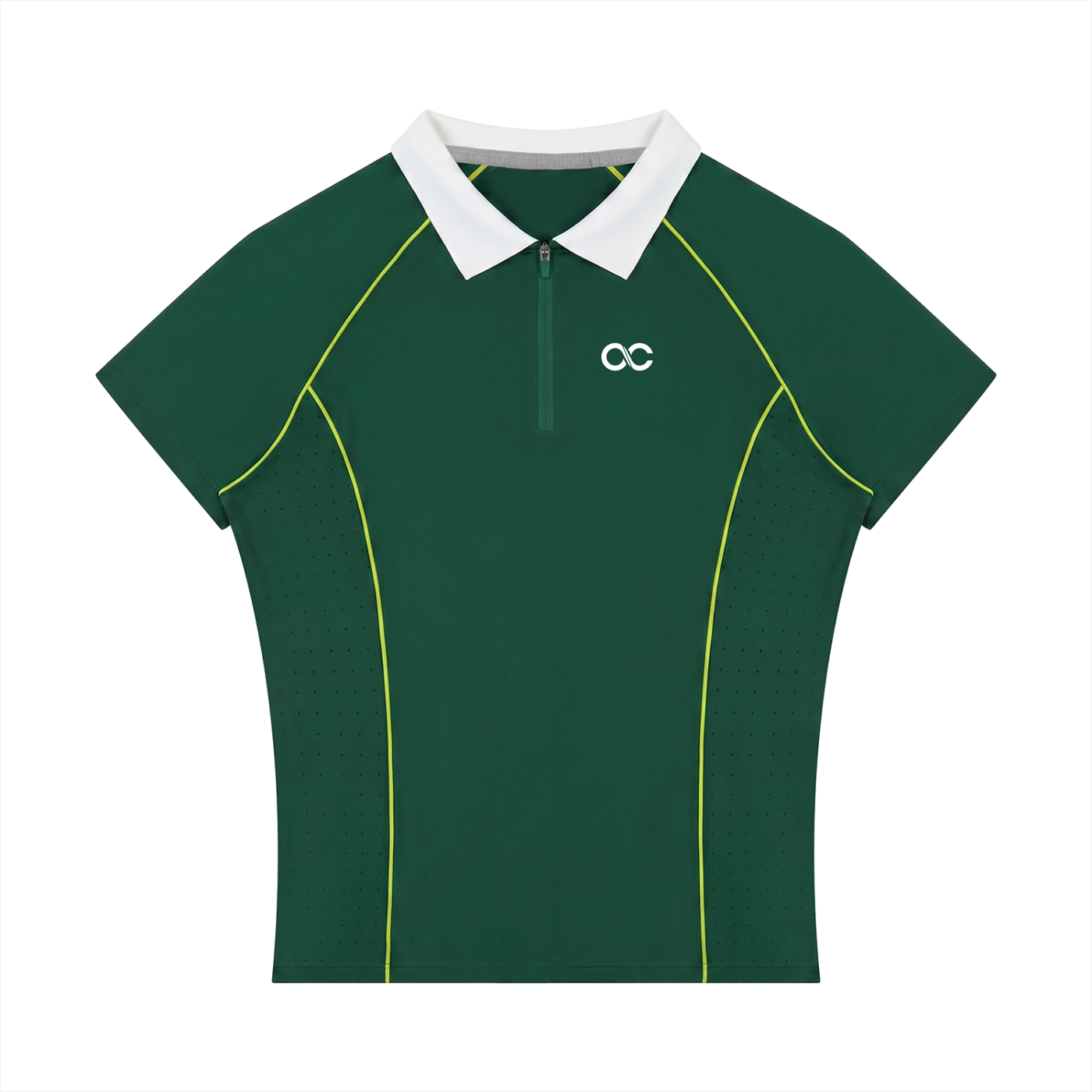 Women’s Slim Fit Quarter-Zip Polo Shirt