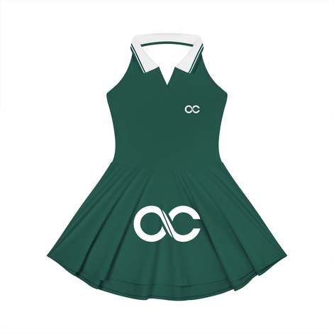 Women's Color Block A-Line Sleeveless Dress