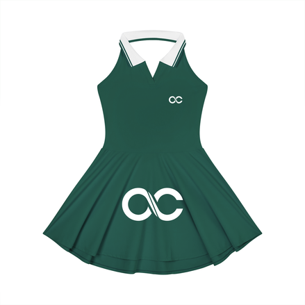 Women's Color Block A-Line Sleeveless Dress
