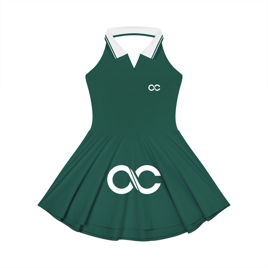 Women's Color Block A-Line Sleeveless Dress
