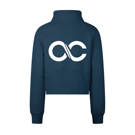 Cropped Half-Zip Sweatshirt