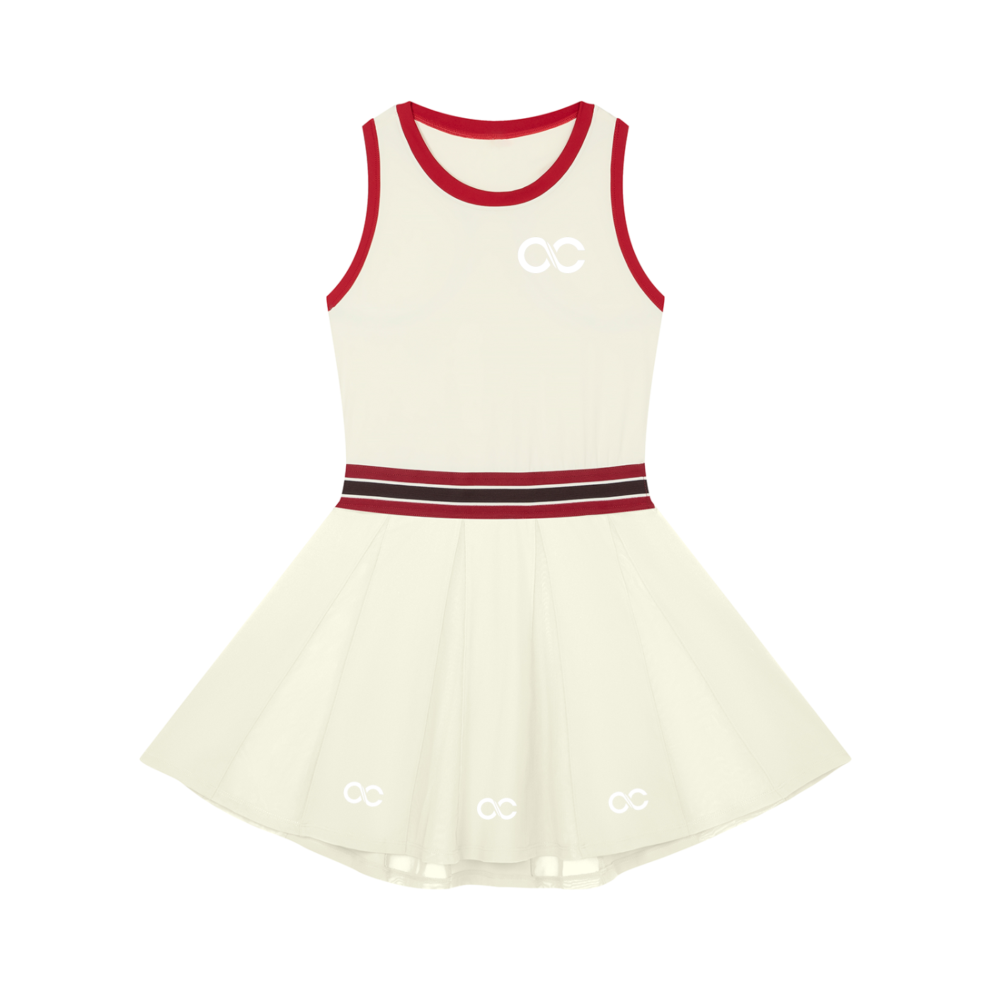 Women's Color Block A-Line Sleeveless Dress
