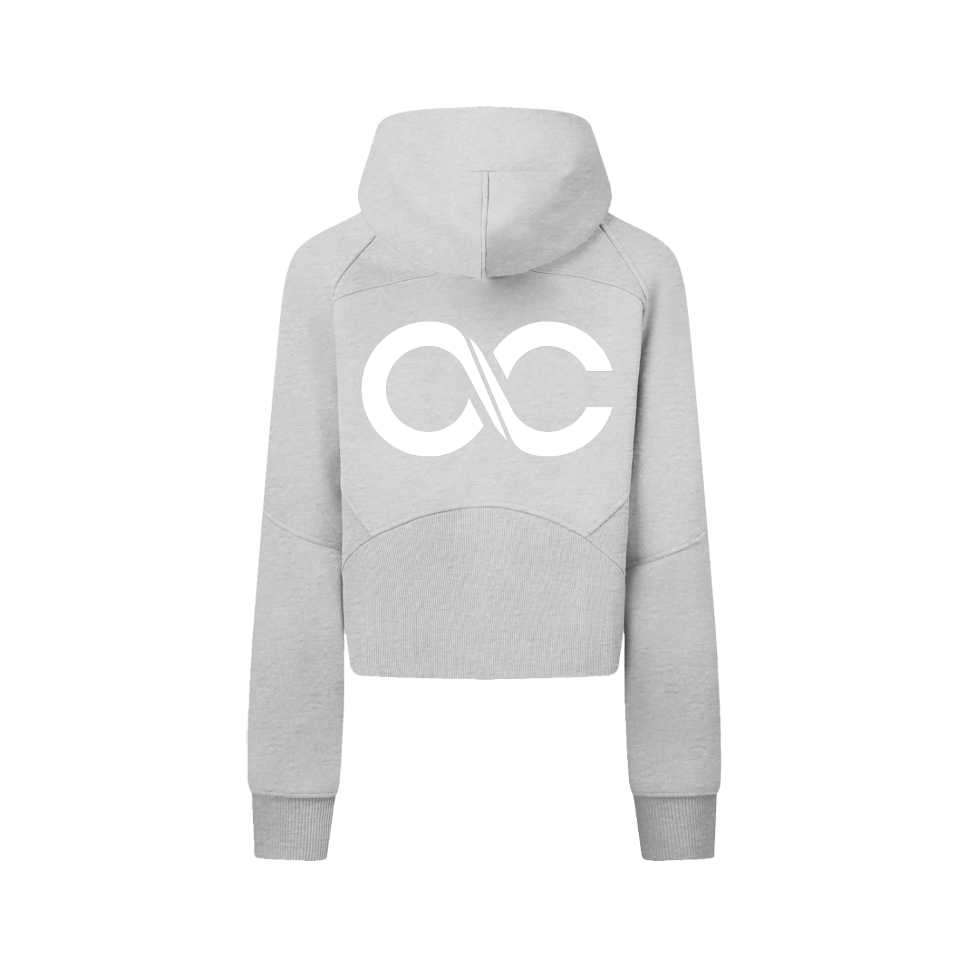Cropped Zip-Through Hoodie