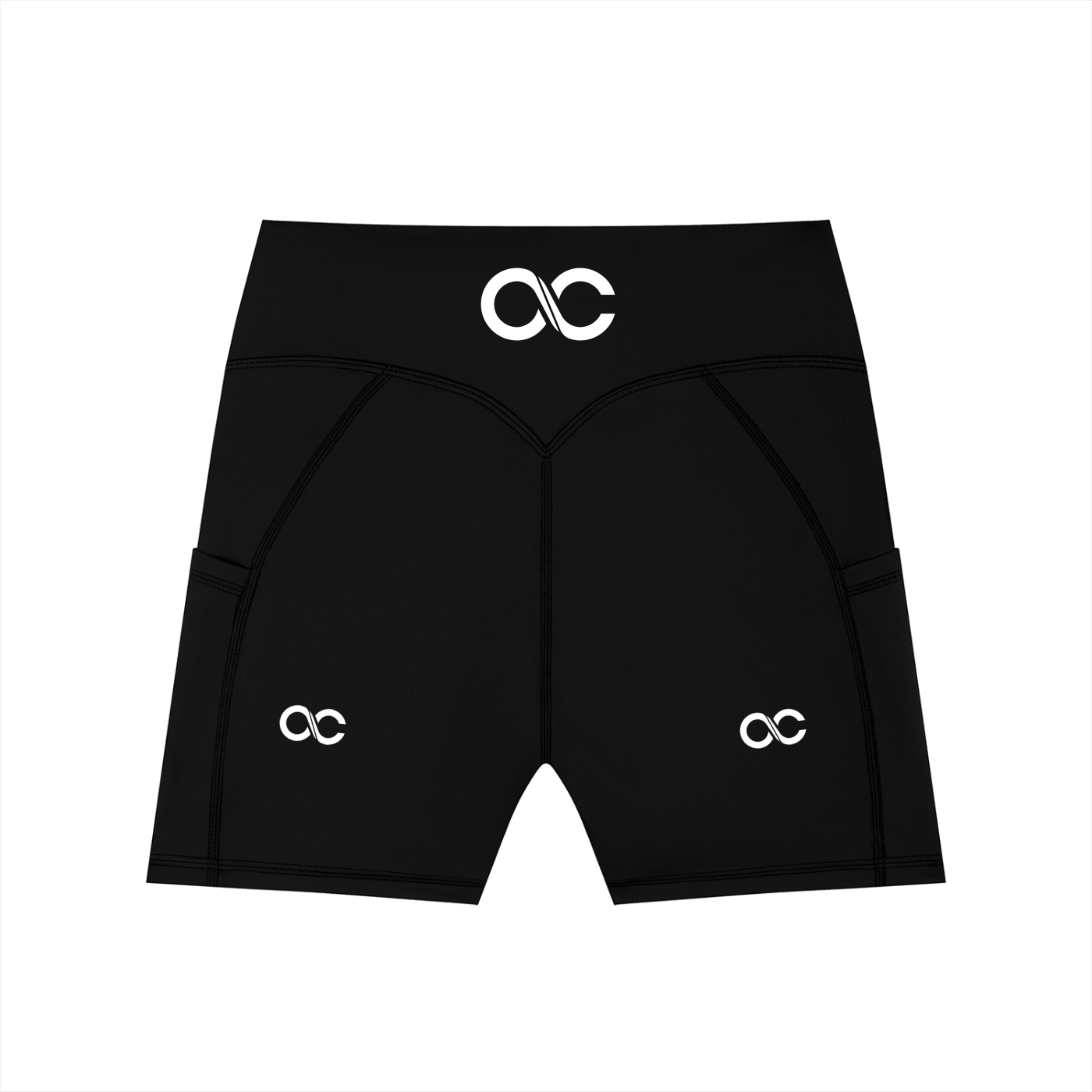 Women's High-Waisted Pocket Biker Shorts