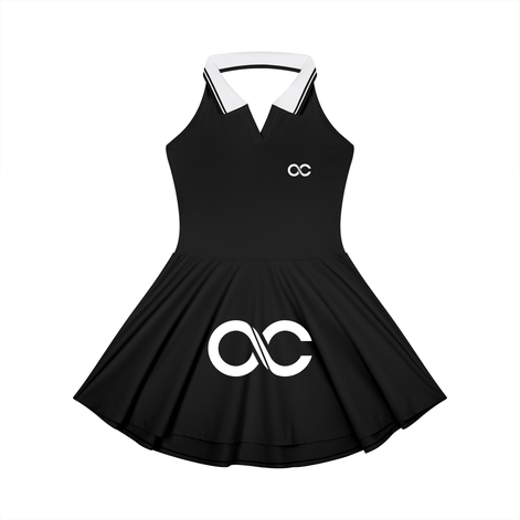 Women's Color Block A-Line Sleeveless Dress