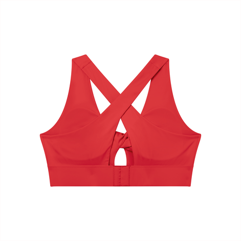 Women's Twist Front V-Neck Sports Bra