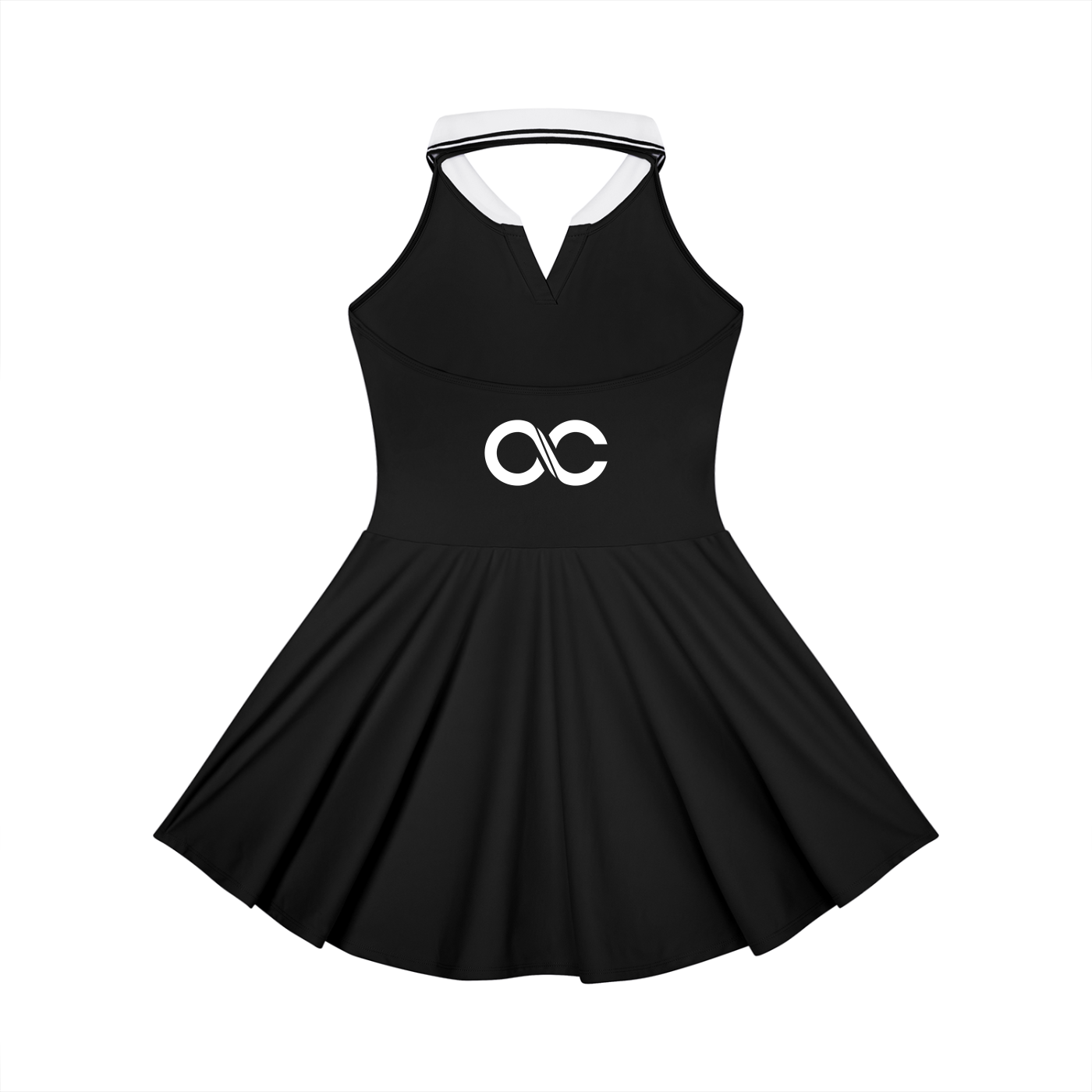 Women's Color Block A-Line Sleeveless Dress