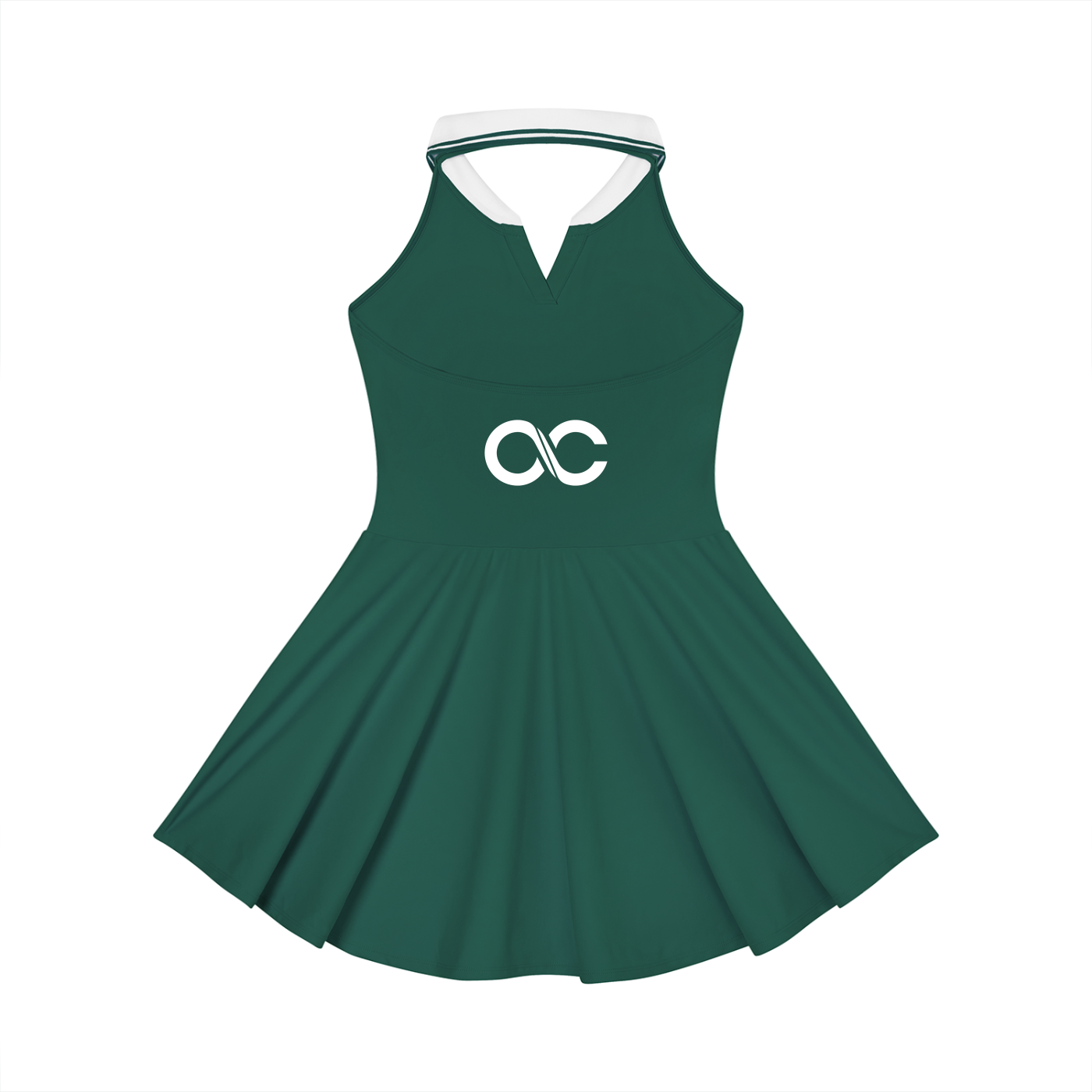 Women's Color Block A-Line Sleeveless Dress