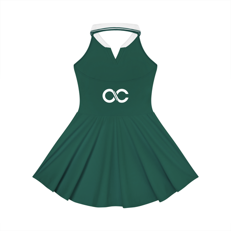 Women's Color Block A-Line Sleeveless Dress
