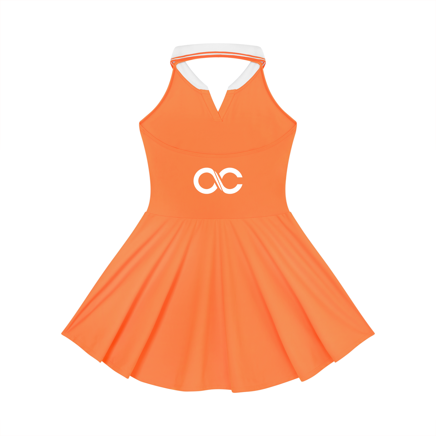 Women's Collared Halter A-Line Tennis Dress