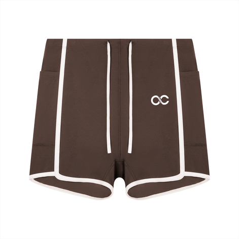 Women's High Rise Color Block Yoga Shorts