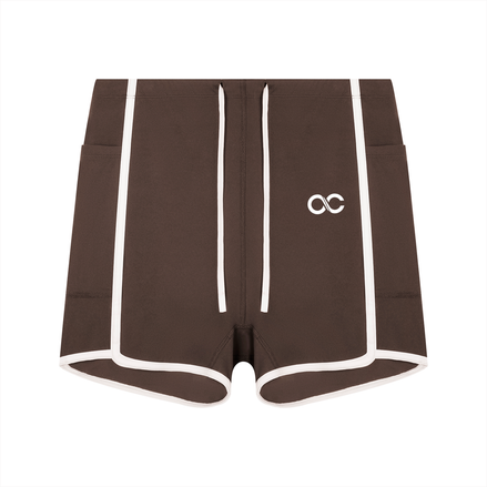 Women's High Rise Color Block Yoga Shorts