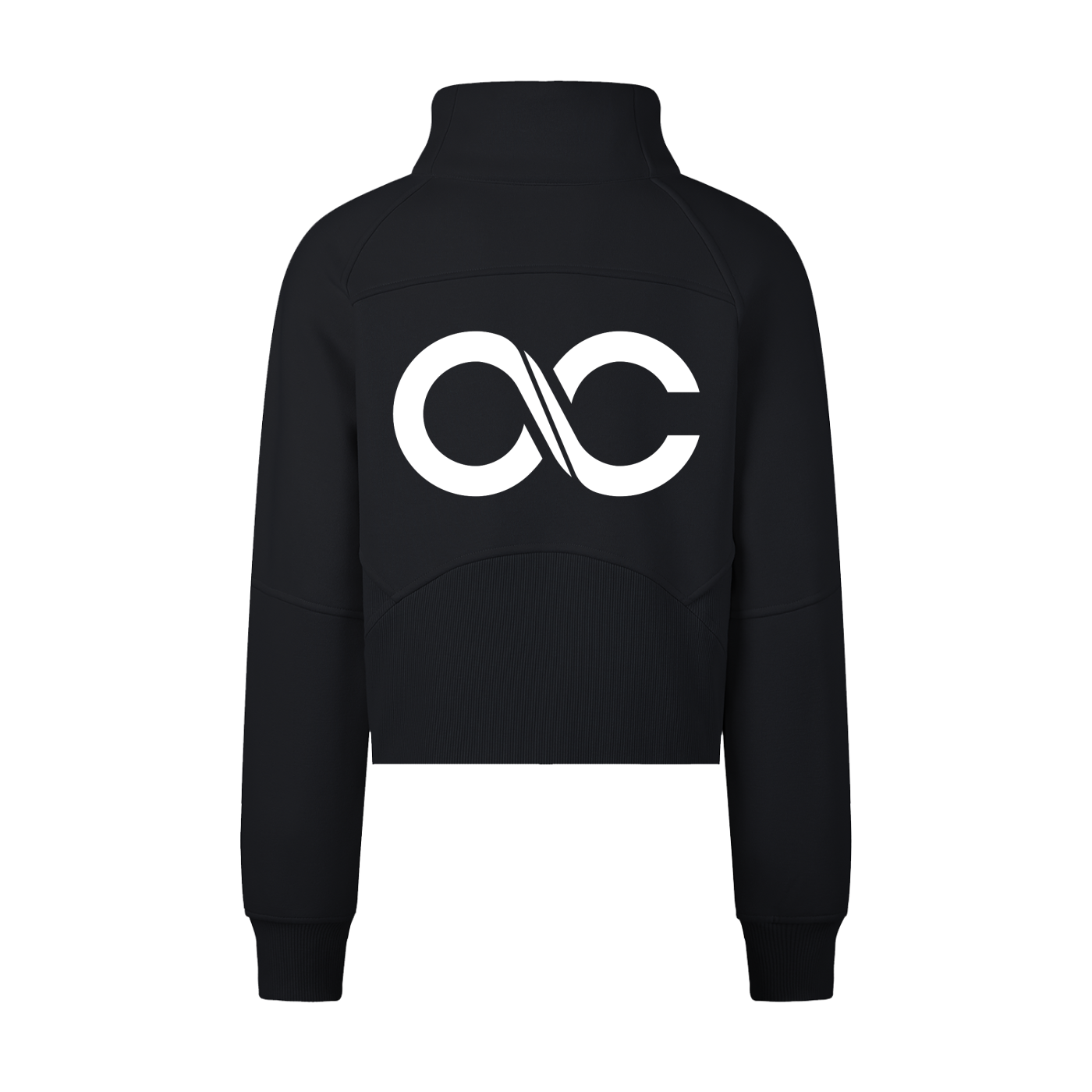 Cropped Half-Zip Sweatshirt