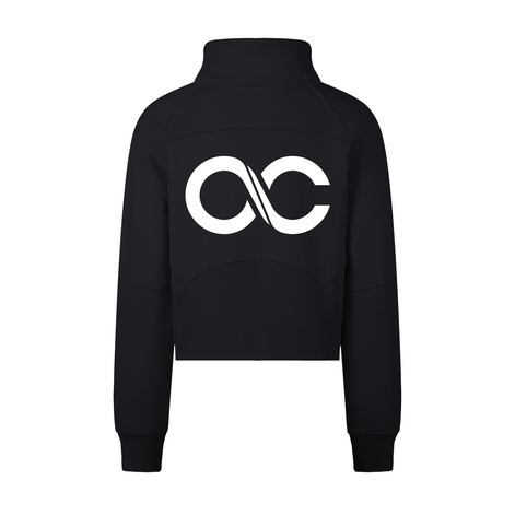 Cropped Half-Zip Sweatshirt