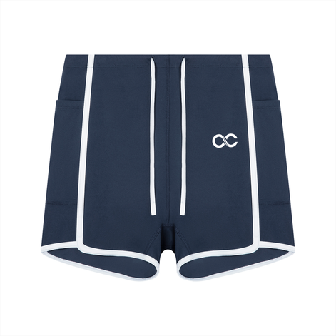 Women's High Rise Color Block Yoga Shorts