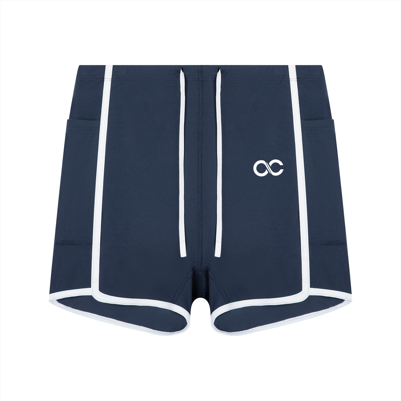 Women's High Rise Color Block Yoga Shorts