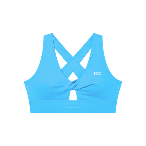 Women's Twist Front V-Neck Sports Bra
