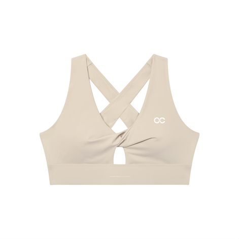 Women's Twist Front V-Neck Sports Bra