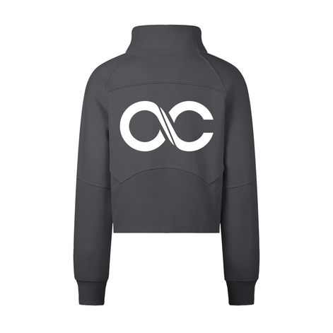 Cropped Half-Zip Sweatshirt