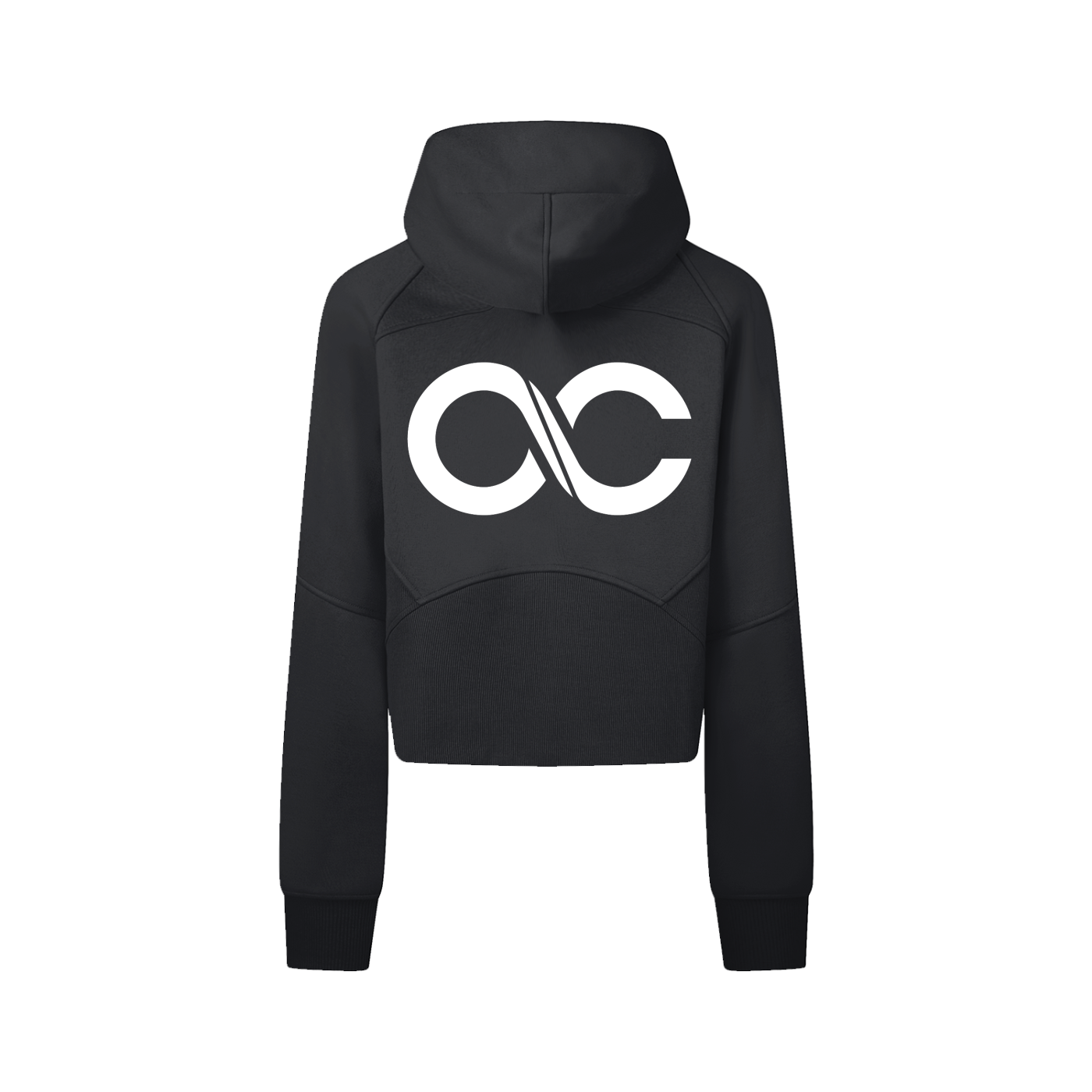 Cropped Zip-Through Hoodie