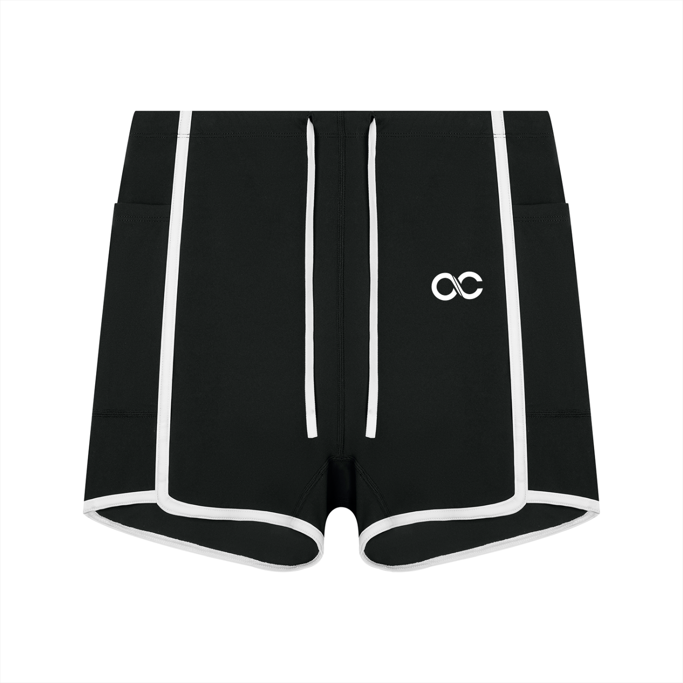 Women's High Rise Color Block Yoga Shorts