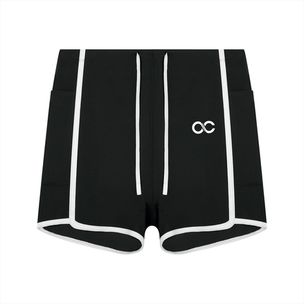 Women's High Rise Color Block Yoga Shorts