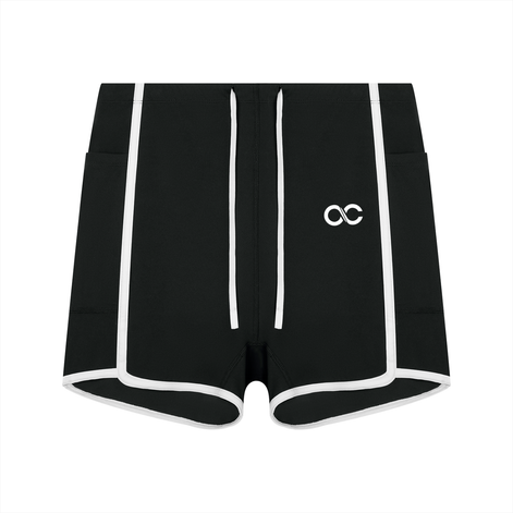 Women's High Rise Color Block Yoga Shorts